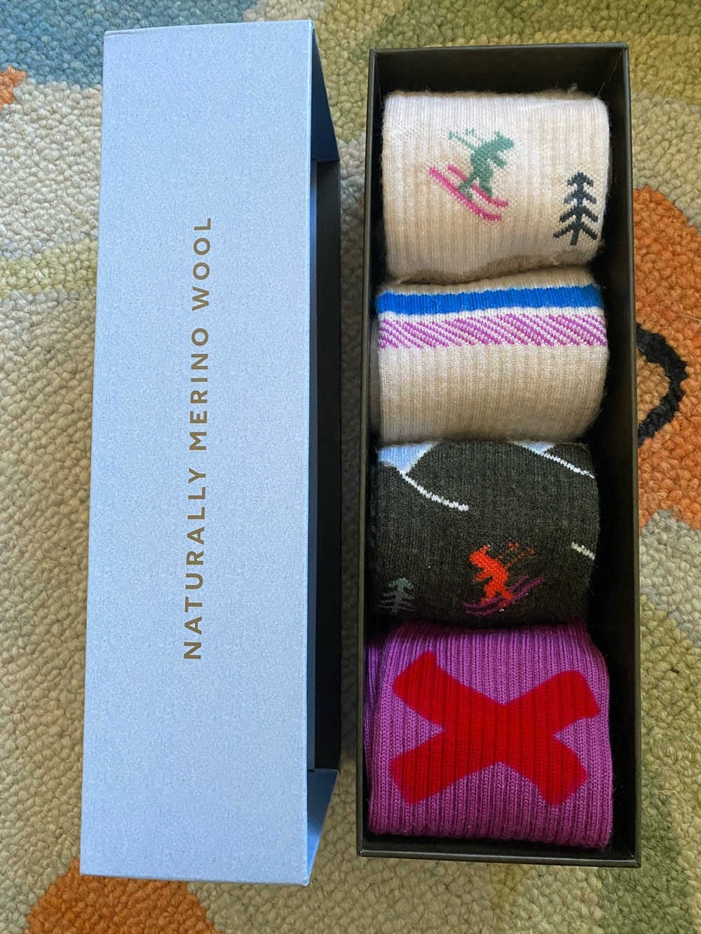 *USED* Bombas Merino Wool Blend Calf Sock 3-Pack + Gift Box - Picture 2 of 16